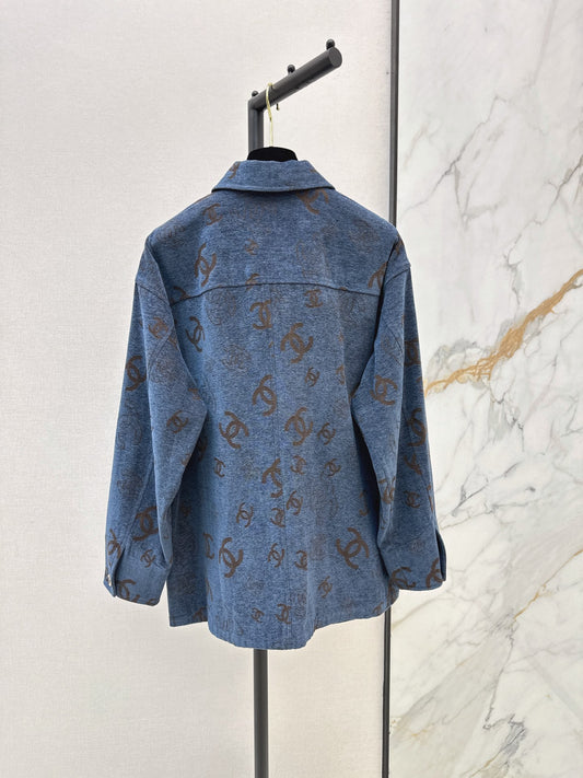 🔥Highest Quality🔥26FW New Letter-Print Collared Loose-Fit Jacket 🩵
