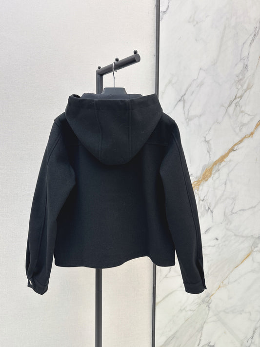 26FW New Wool Coat with Triangular Logo Detail 🖤