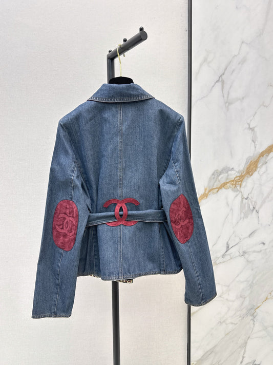 🔥Highest Quality🔥26FW New Suede-Belted Denim Jacket 🩵