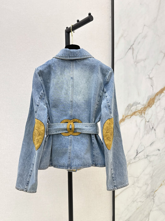 🔥Highest Quality🔥26FW New Suede-Belted Denim Jacket 🩵