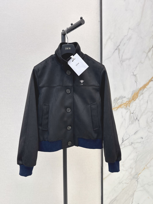 26FW New Faux Suede Stand-Collar Jacket 🤎🖤