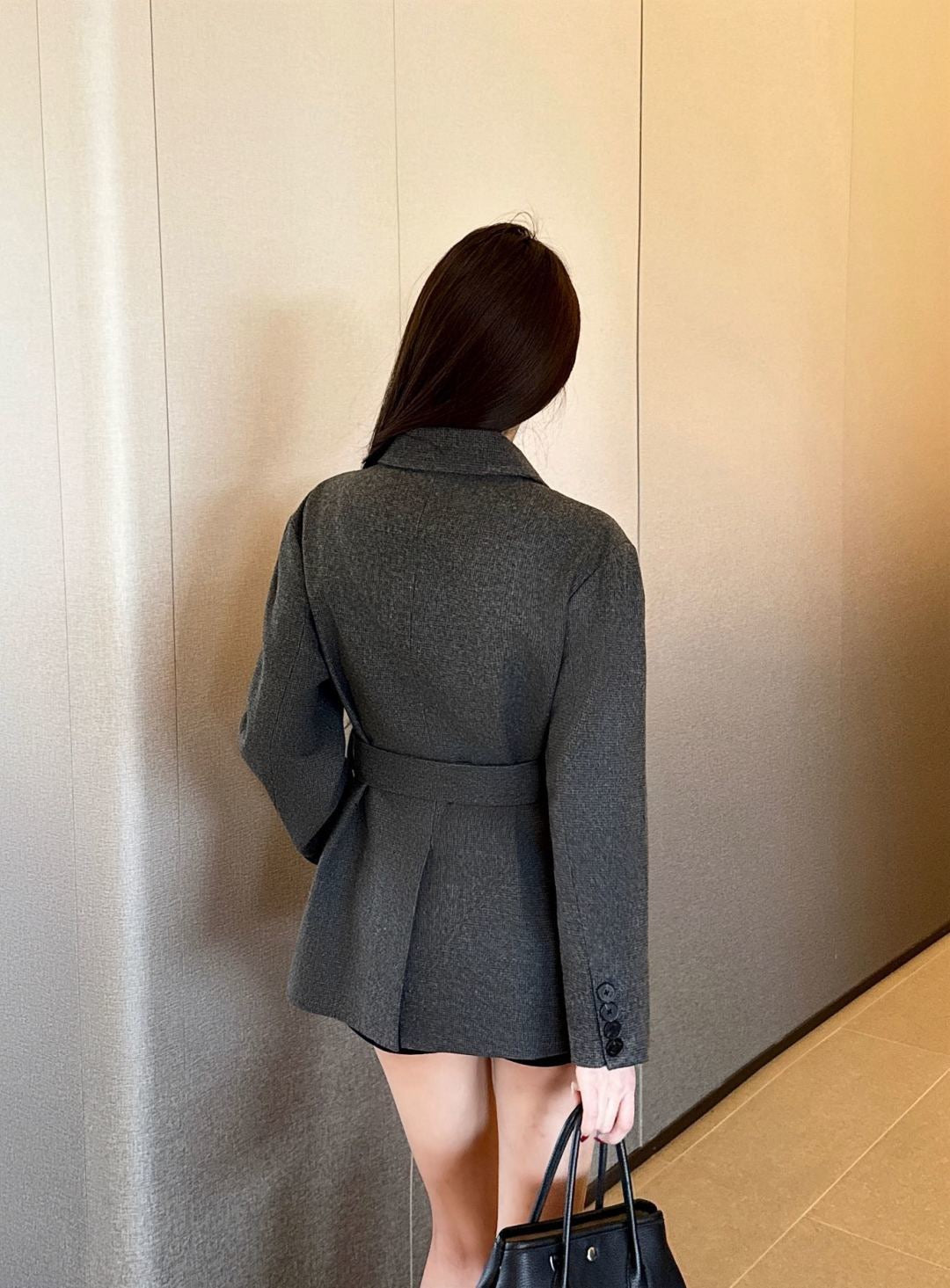26FW New Lapel Mid-Length Coat 🩶