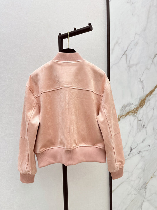 26FW New Peach Pink Varsity Jacket ❤️