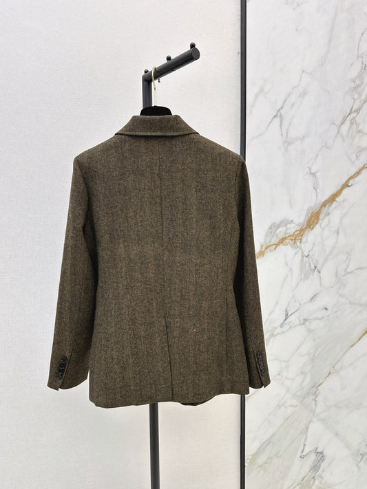 26FW New Oversized Blazer with Contrast-Color Pocket Detail 🤎