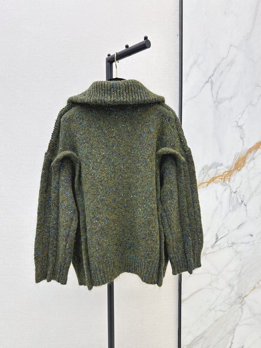 26FW New Oversized Drop-Shoulder Knit Cardigan 💚