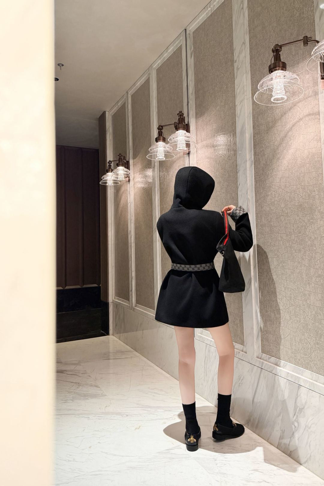 26FW New Mid-Length Hooded Wool Coat 🤎🖤