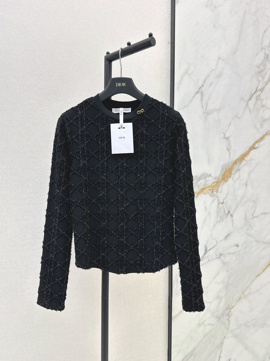26FW New 3D-Textured Jacquard Crewneck Knit 🩶🖤