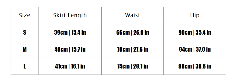 26SS contrast skirts