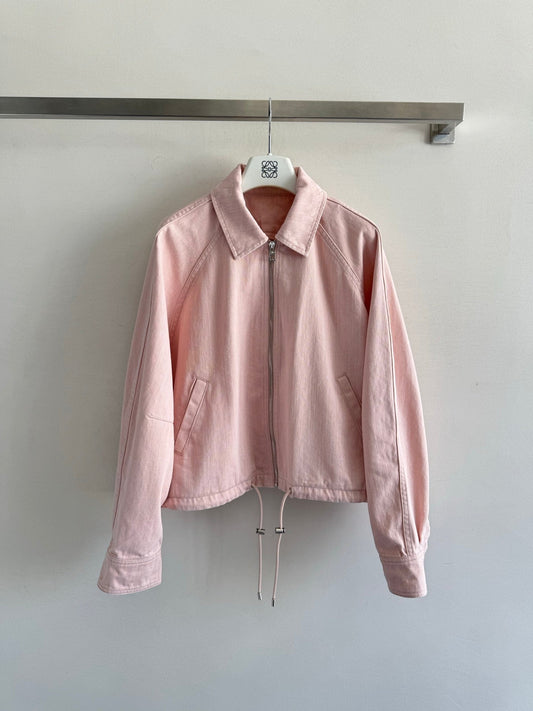 New Fall/Winter 2025 distressed two-tone denim balloon jacket