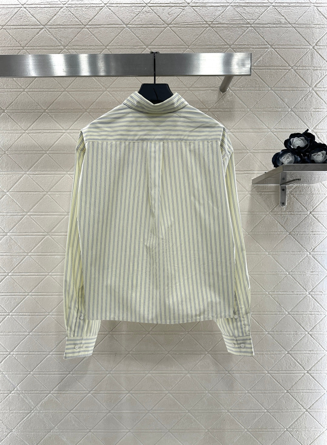 25FW New Short-sleeved striped blouse