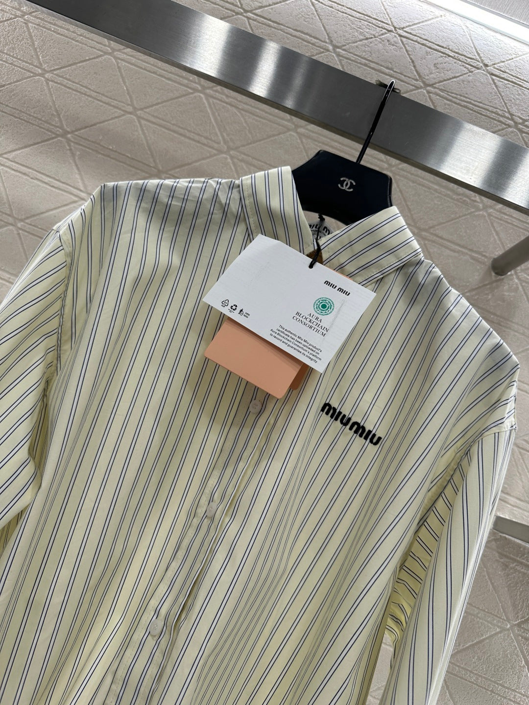 25FW New Short-sleeved striped blouse