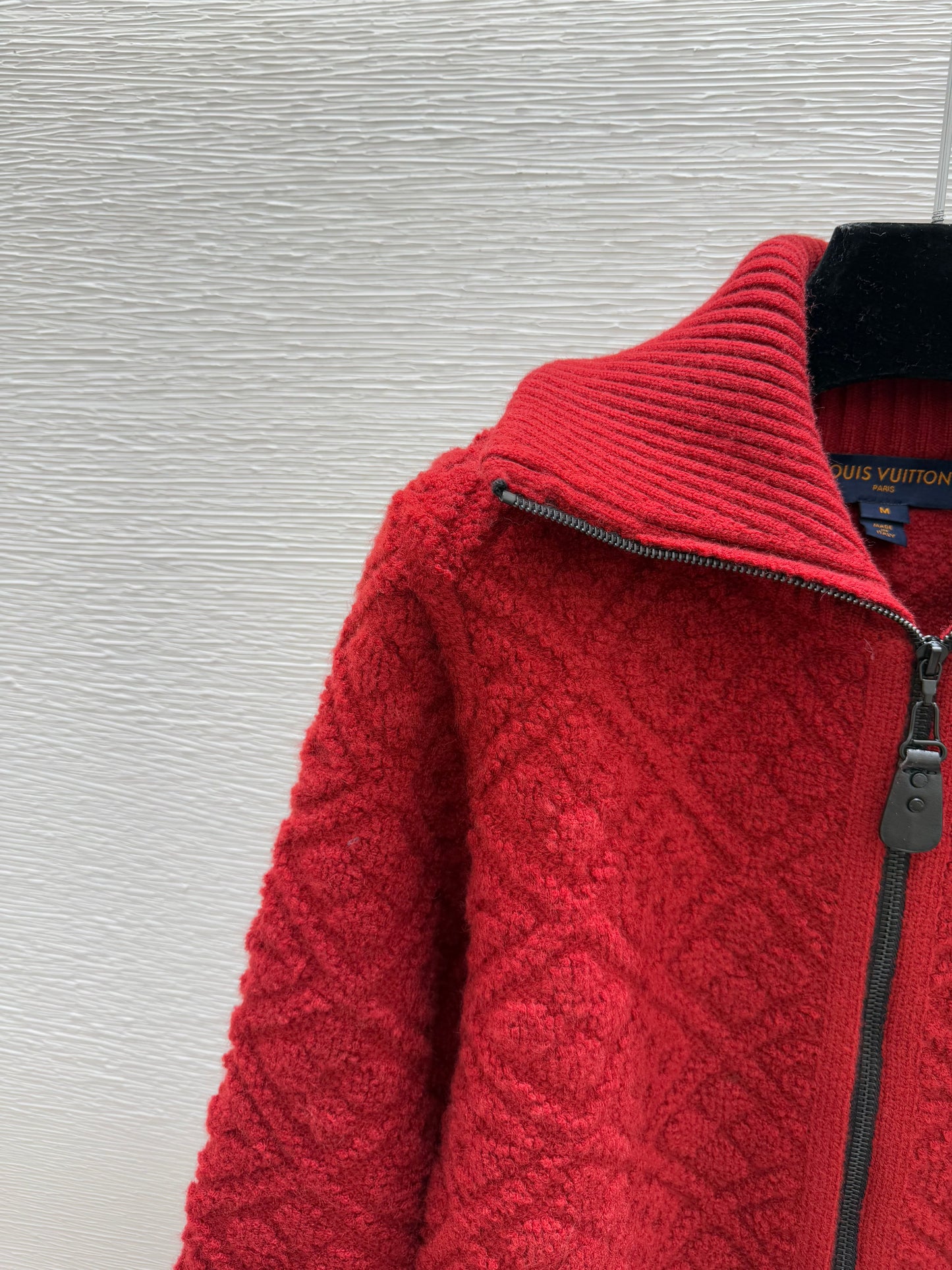🎄Xmas🎄25FW New Red collared knit long-sleeved cardigan