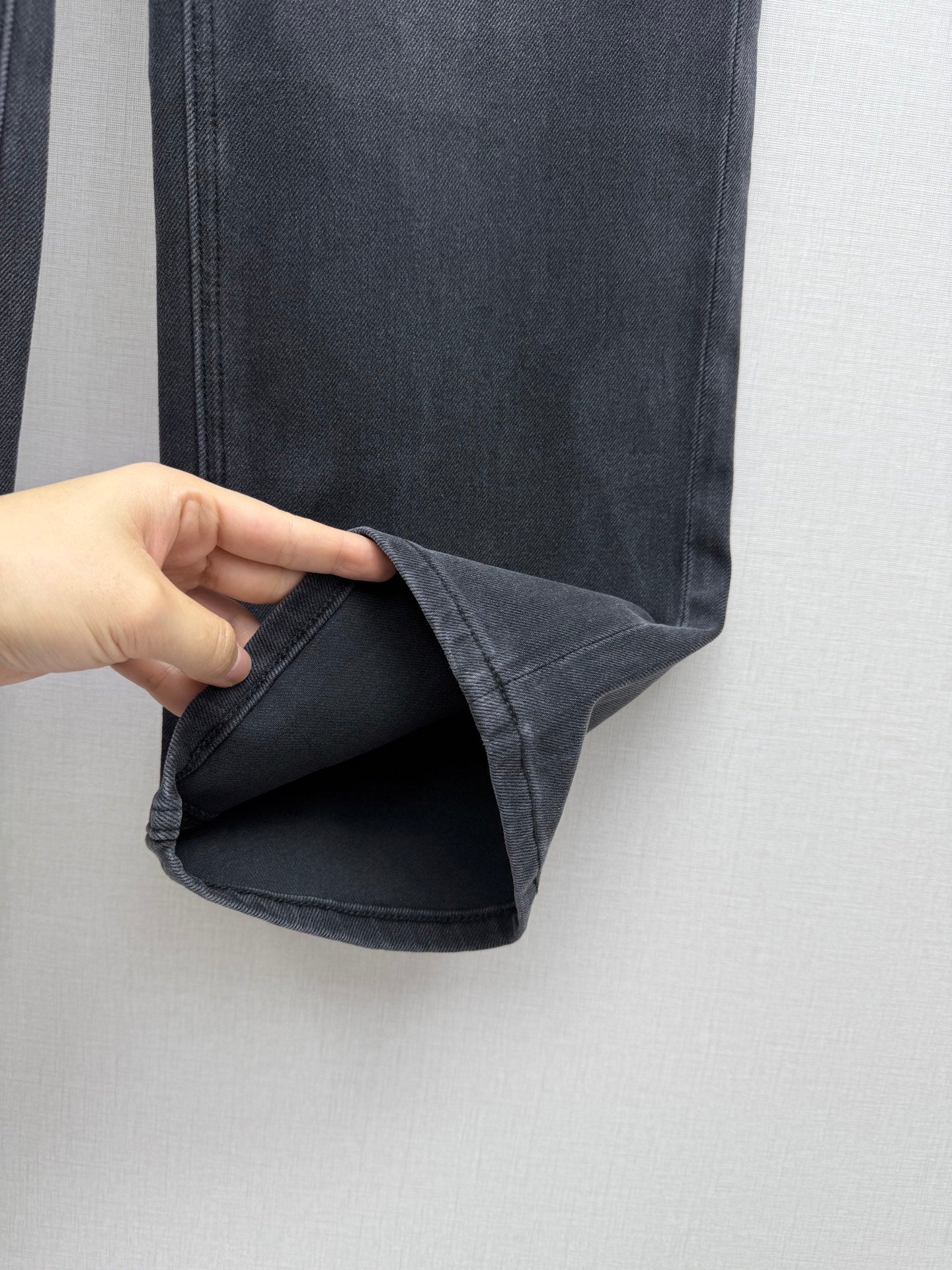 Gradient straight-leg jeans