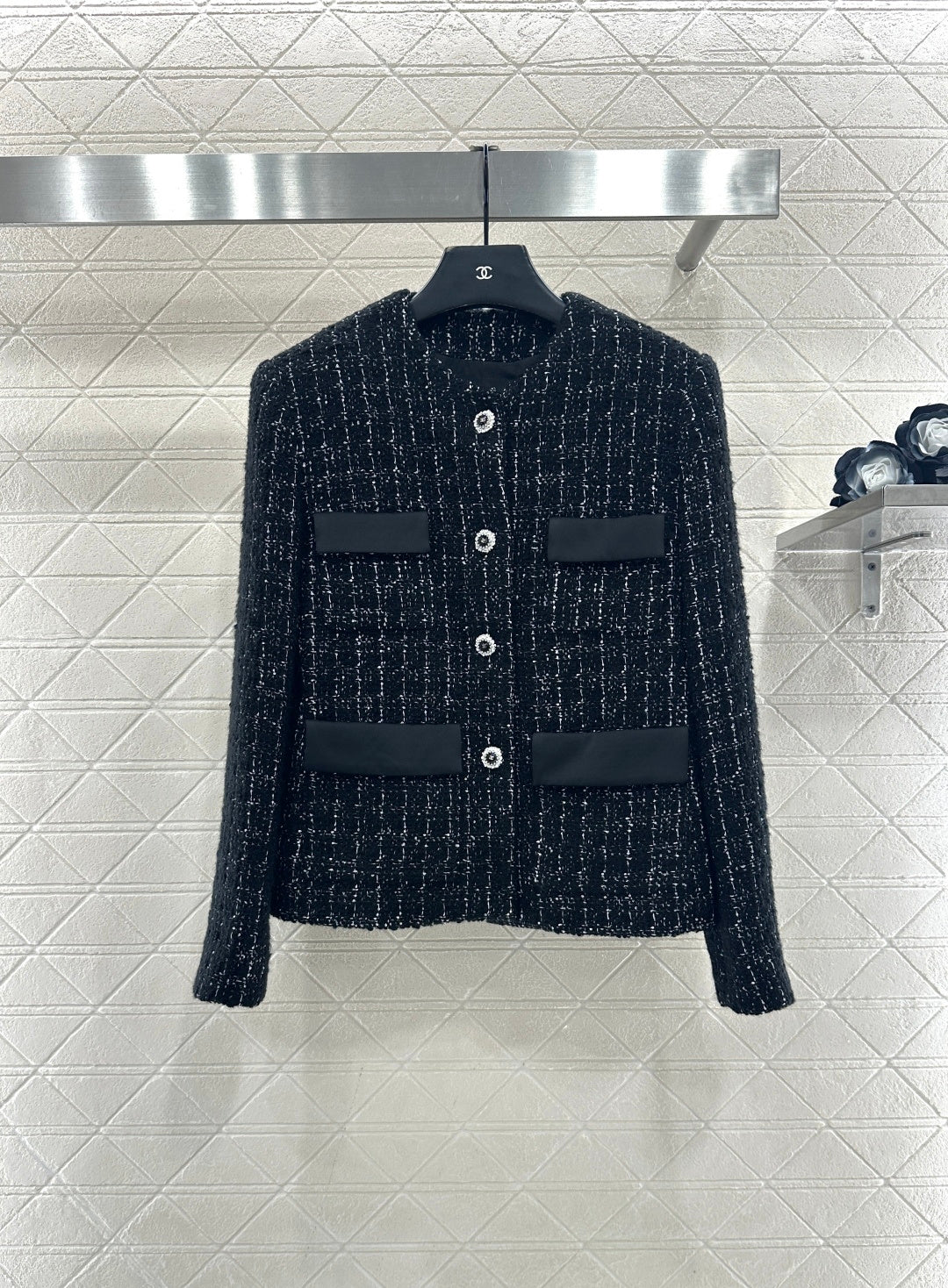 Woven Round Neck Dress Coat