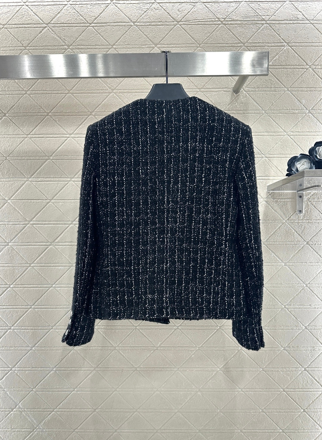 Woven Round Neck Dress Coat