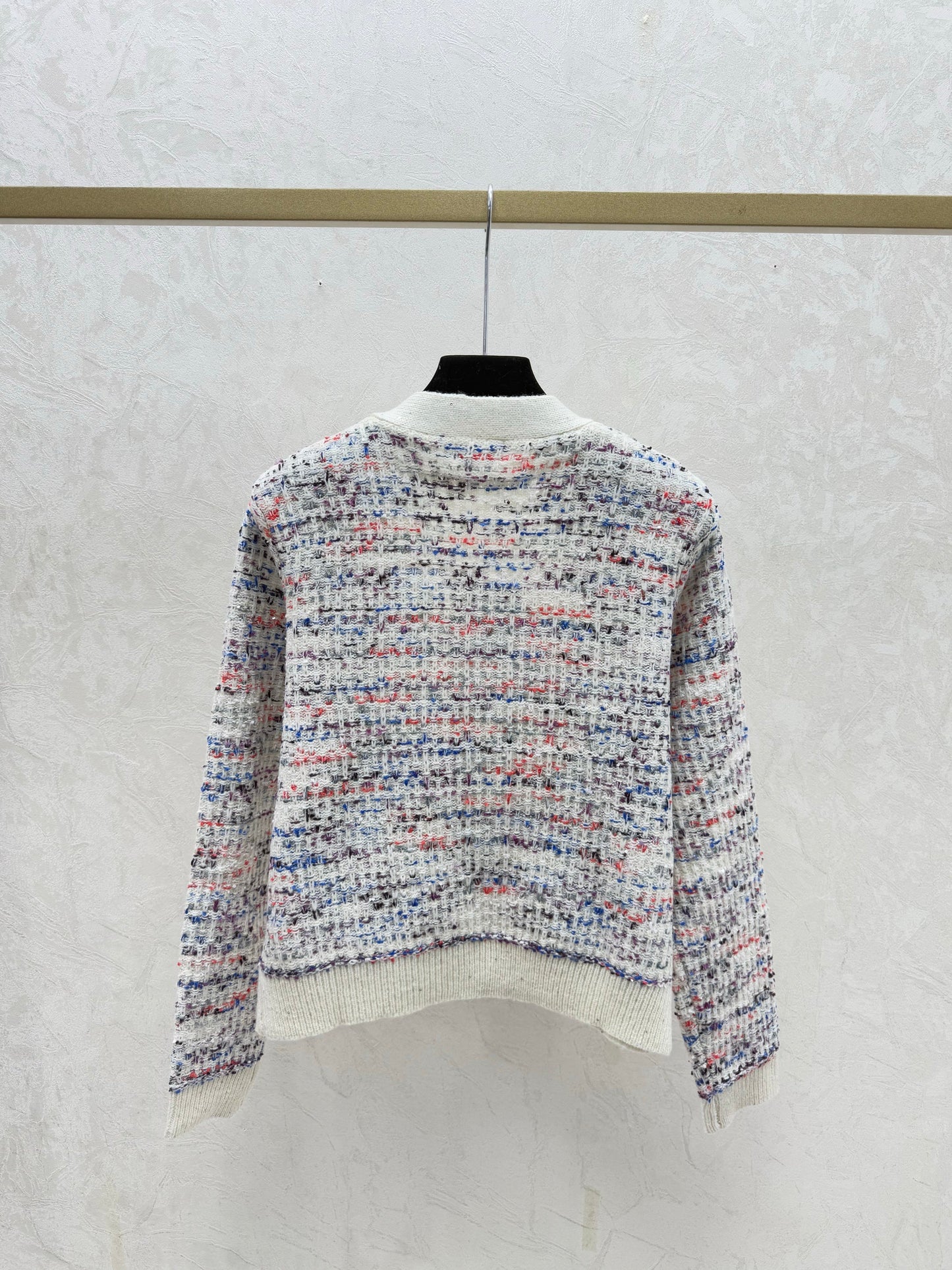 🔥HOT🔥26SS NEW Colorblock V-neck long-sleeved cardigan