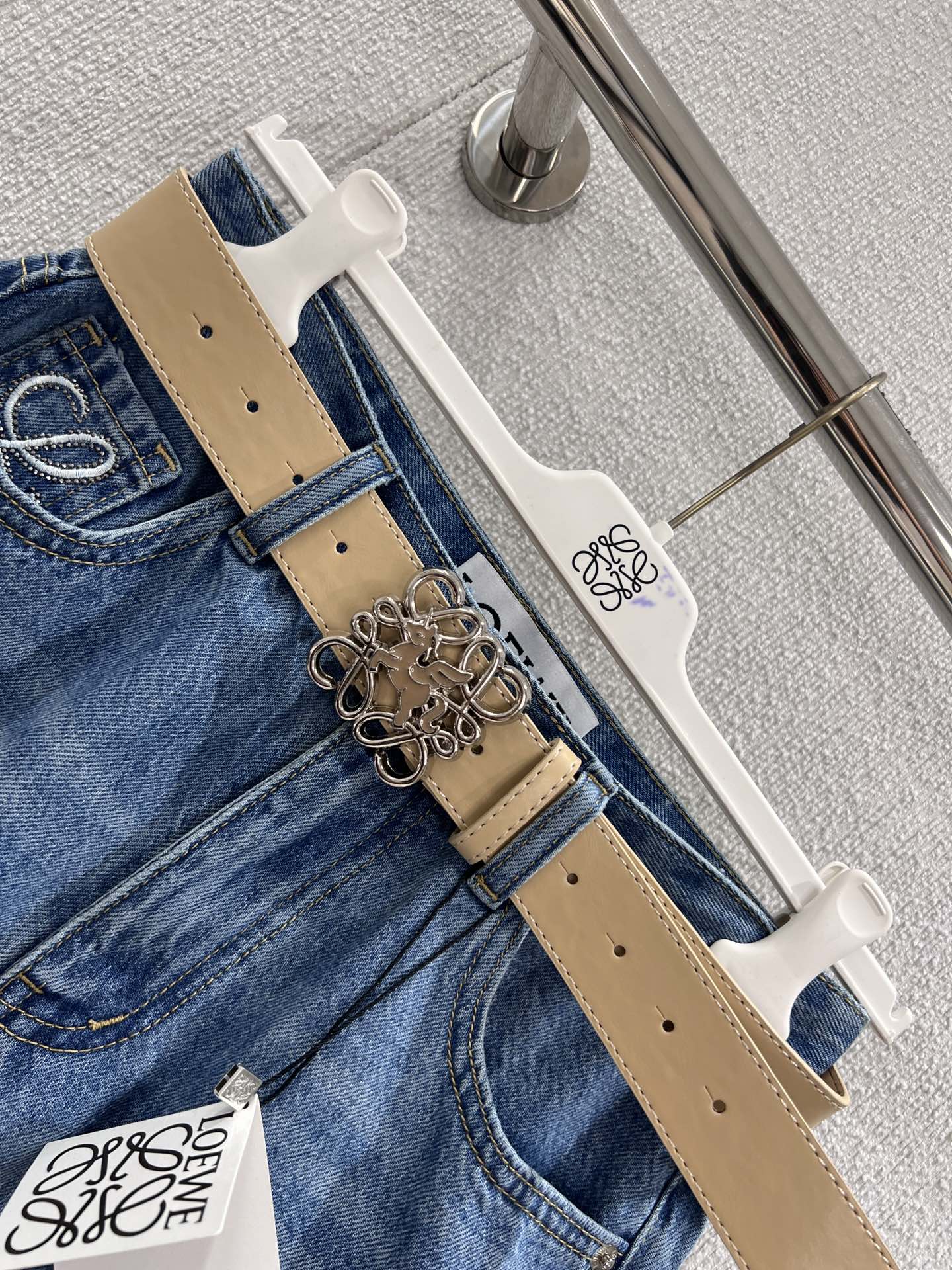 26SS NEW Advanced custom embroidered back pocket denim shorts