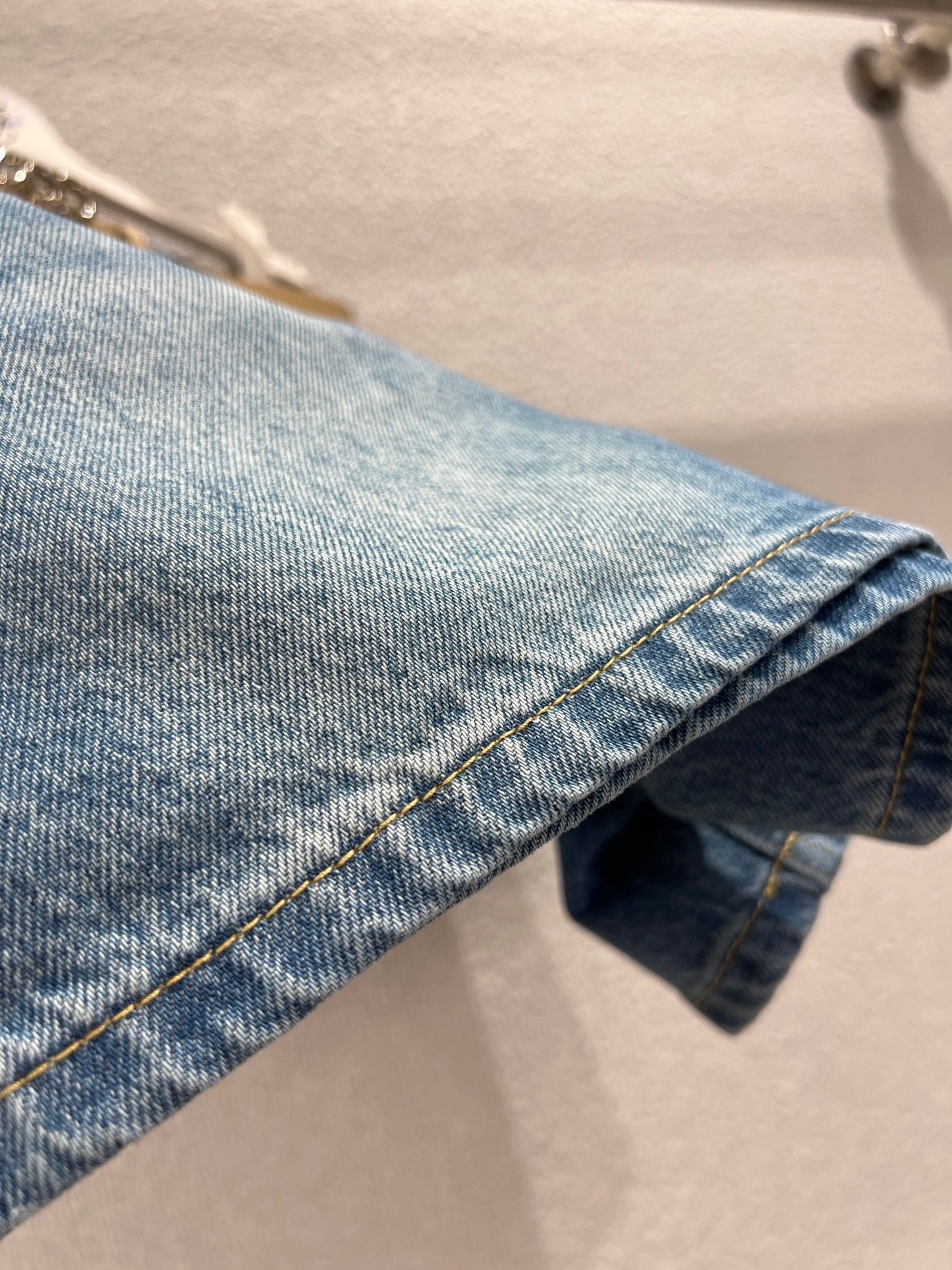 26SS NEW Advanced custom embroidered back pocket denim shorts