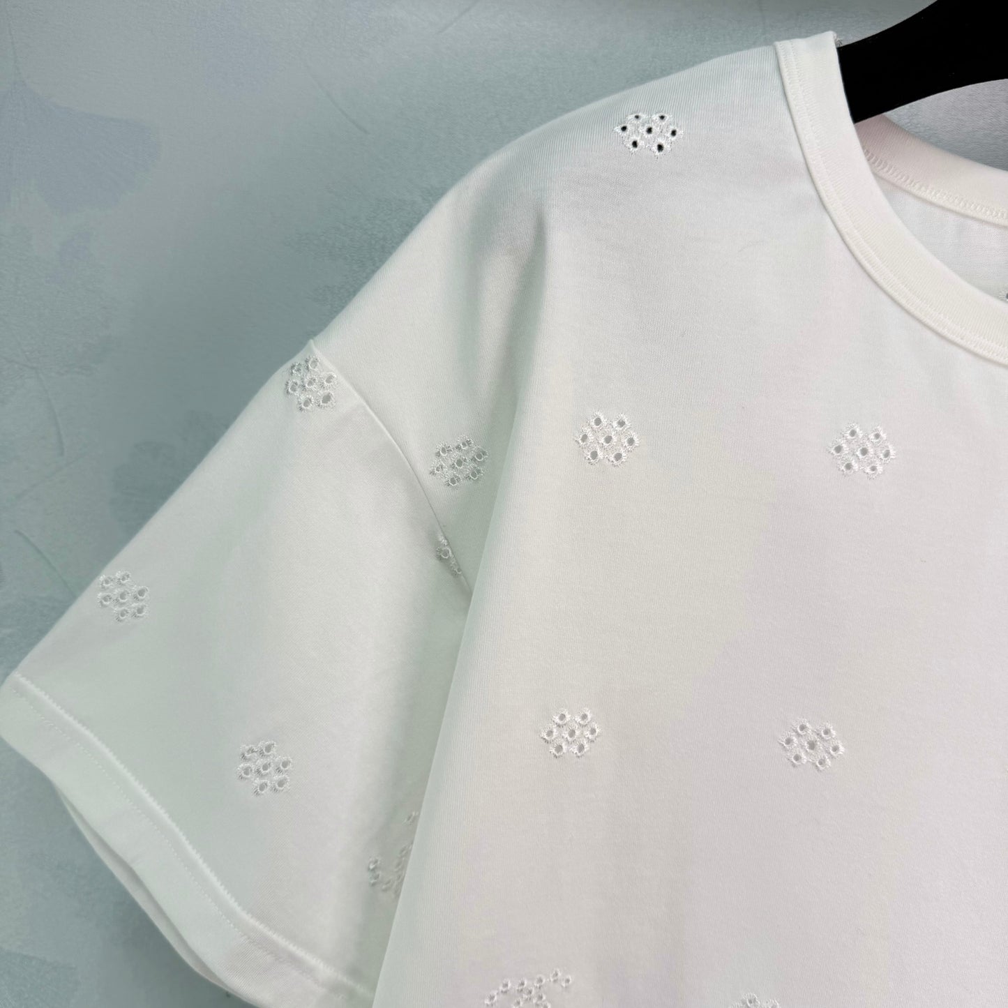 26SS NEW Short hollow embroidered T-shirt