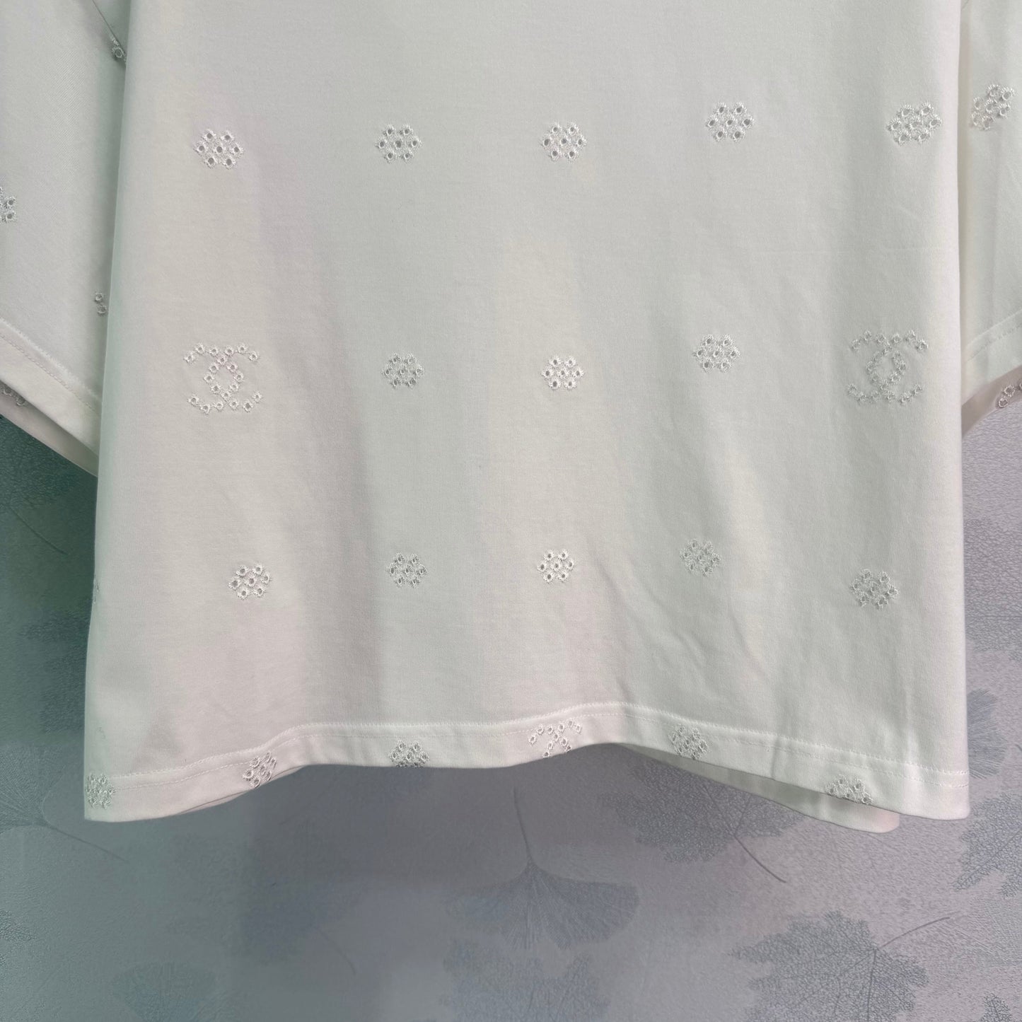 26SS NEW Short hollow embroidered T-shirt