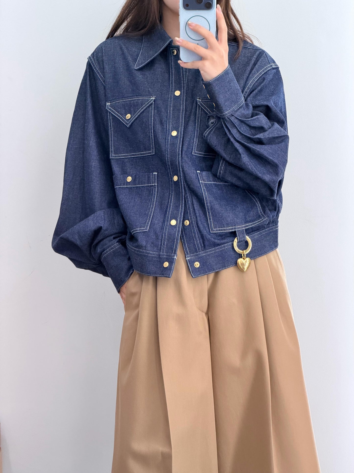 🔥Highest Quality🔥26SS NEW Denim jacket with triangle pockets