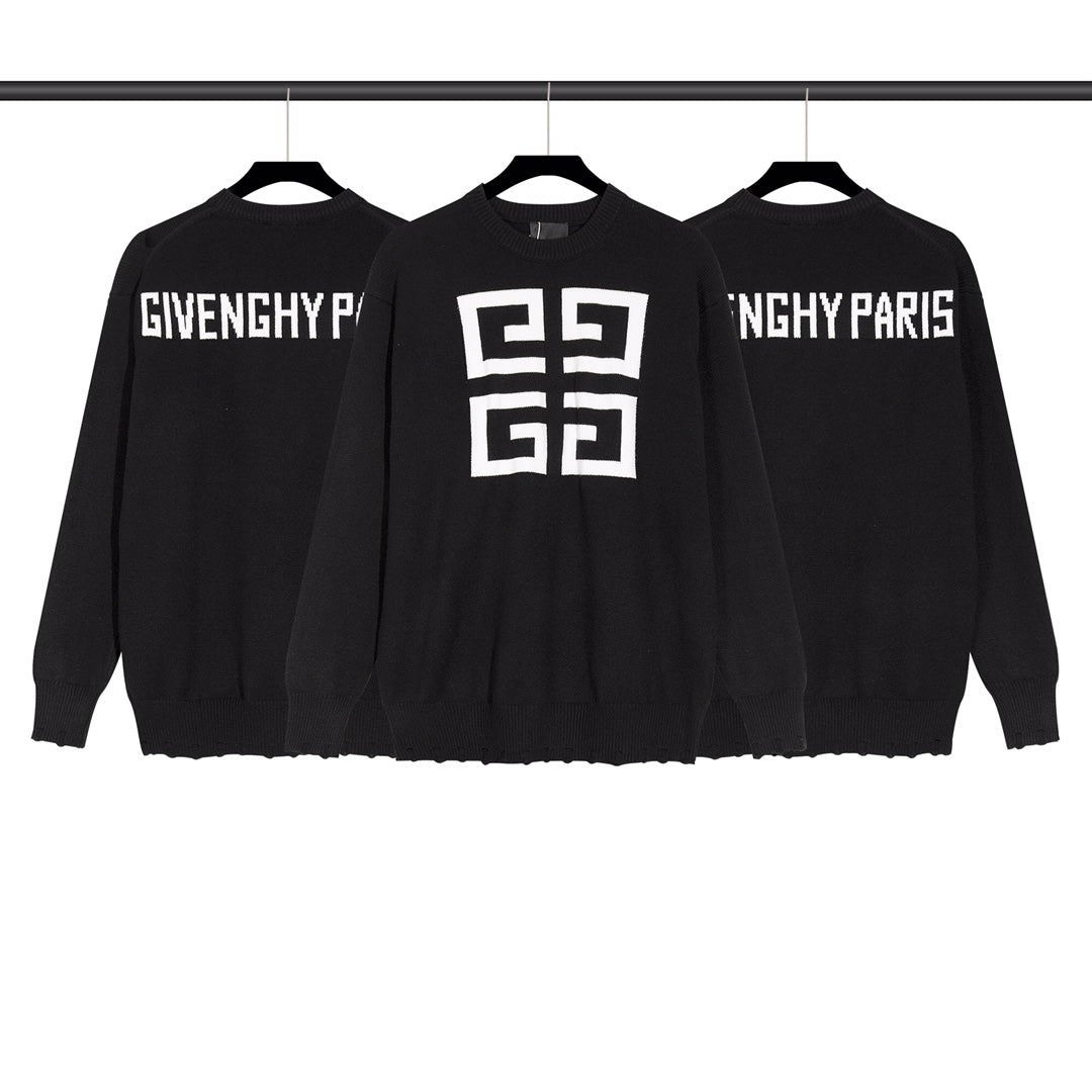 jacquard textured sweater