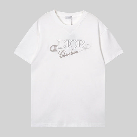 New letter embroidered pin T-shirt
