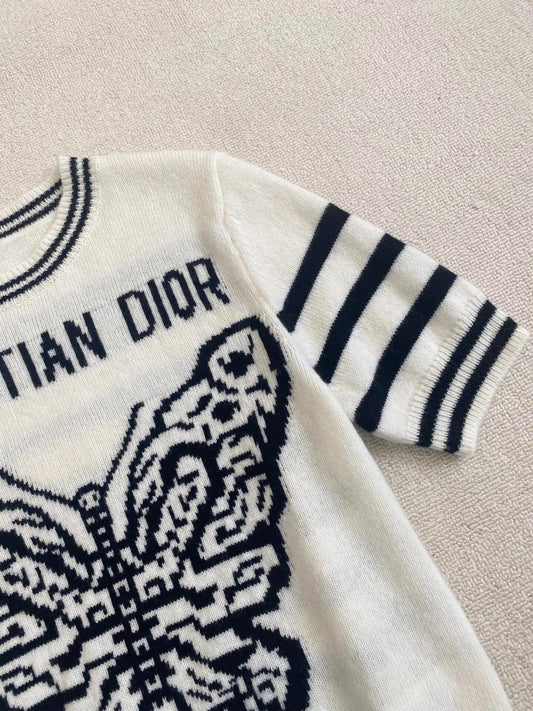 Letter Striped Casual T