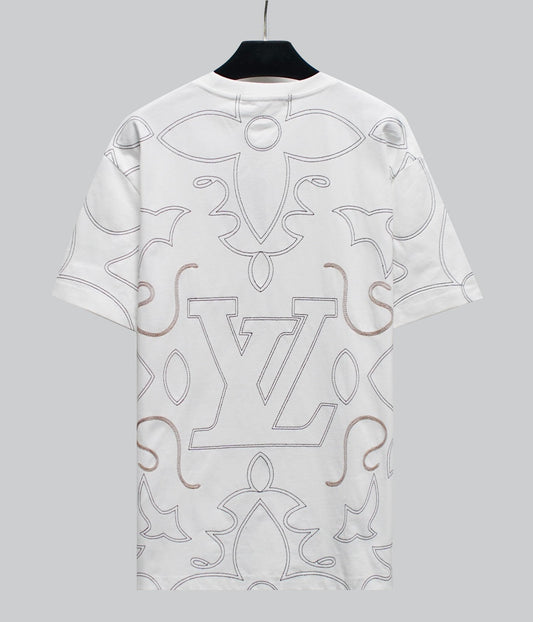 Line letter embroidery