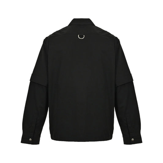 Detachable zippered work jacket