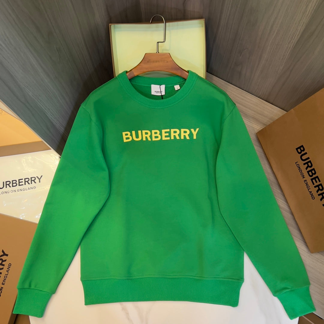 Sudadera de algodón estampada con cuello redondo