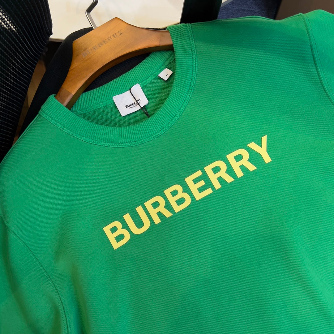 Sudadera de algodón estampada con cuello redondo