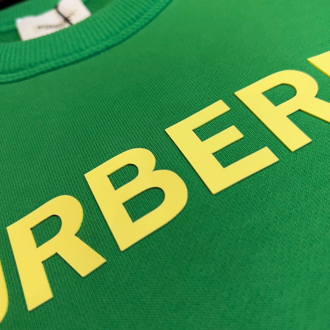 Sudadera de algodón estampada con cuello redondo