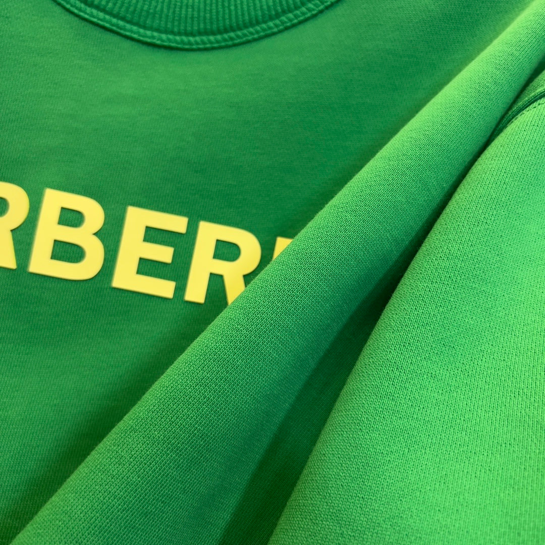 Sudadera de algodón estampada con cuello redondo