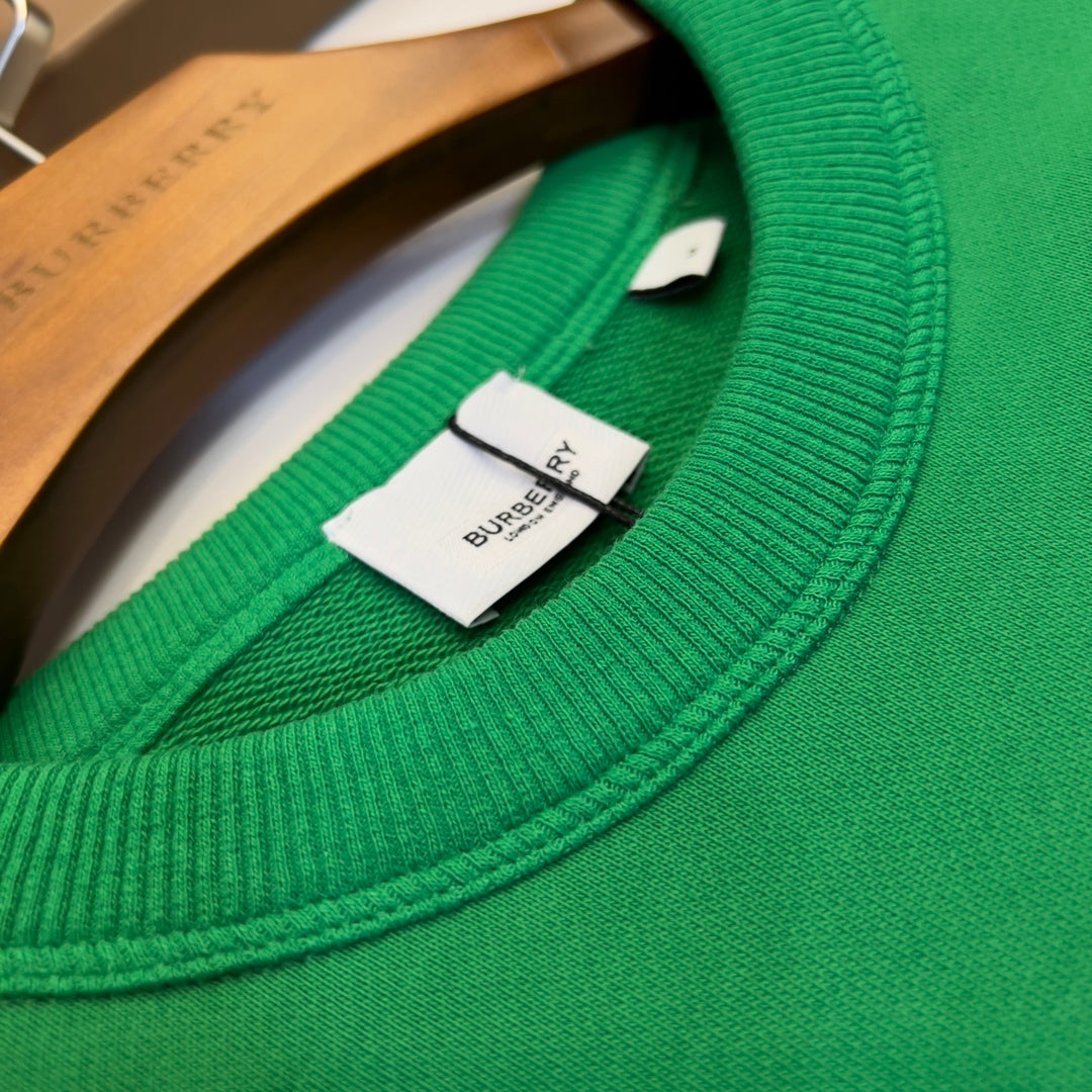 Sudadera de algodón estampada con cuello redondo