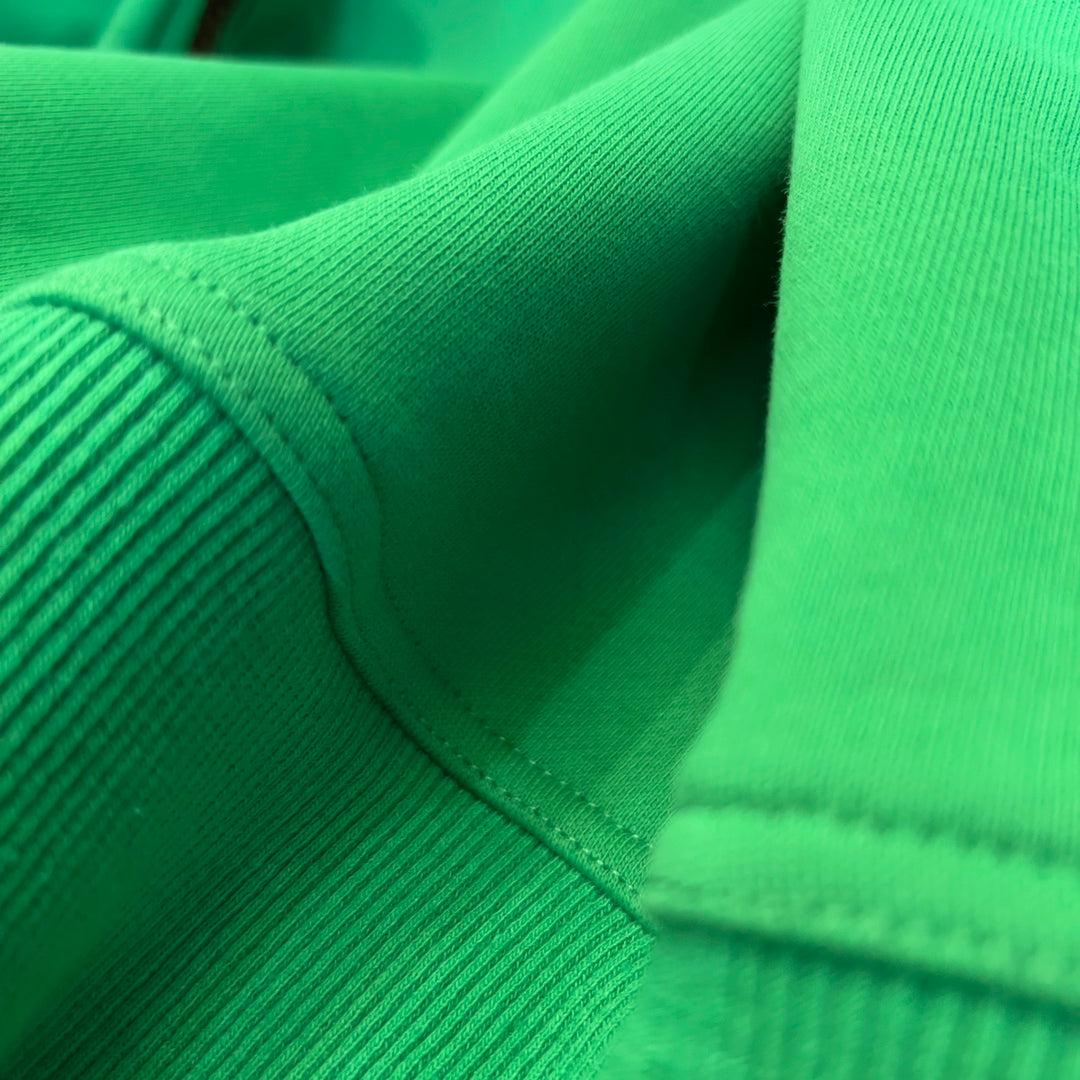 Sudadera de algodón estampada con cuello redondo