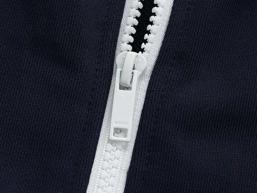 Neue bestickte Buchstabenlogo-Kapuzenjacke mit Reißverschluss im Partnerlook