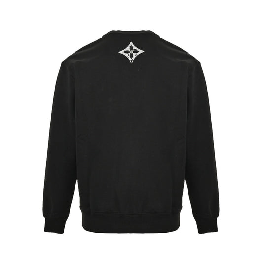 Sudadera de cuello redondo con logo de esquí bordado.