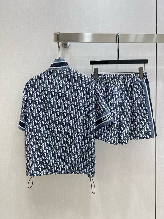 Classic monogram shorts suit