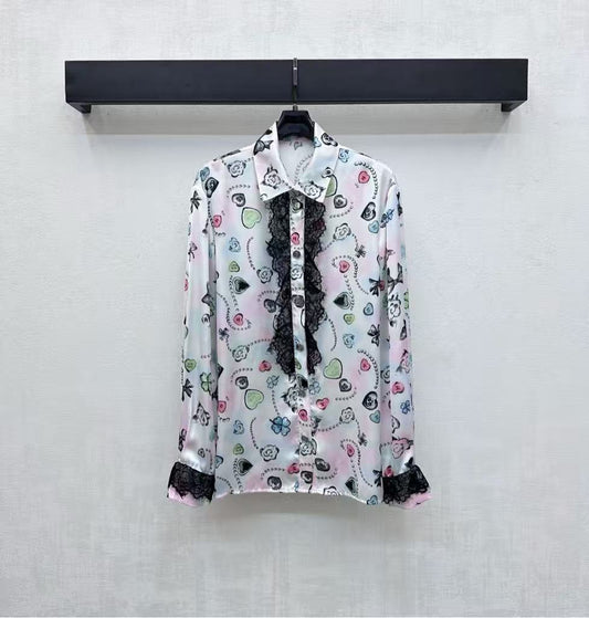 Lapel Printed Shirt