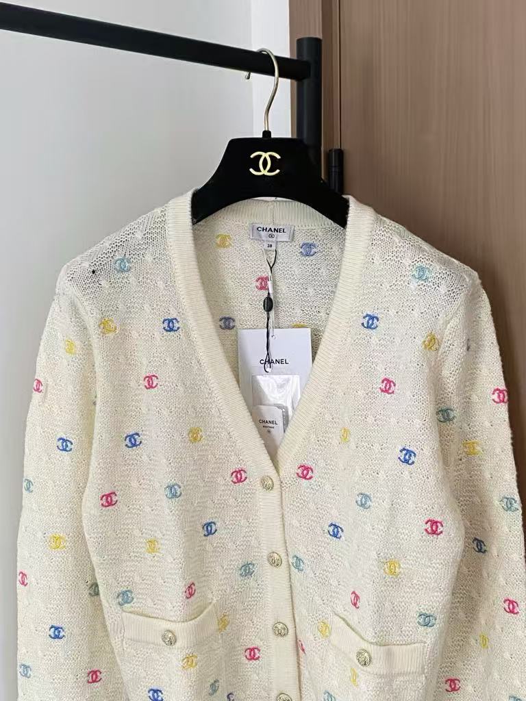 New embroidered cardigan.