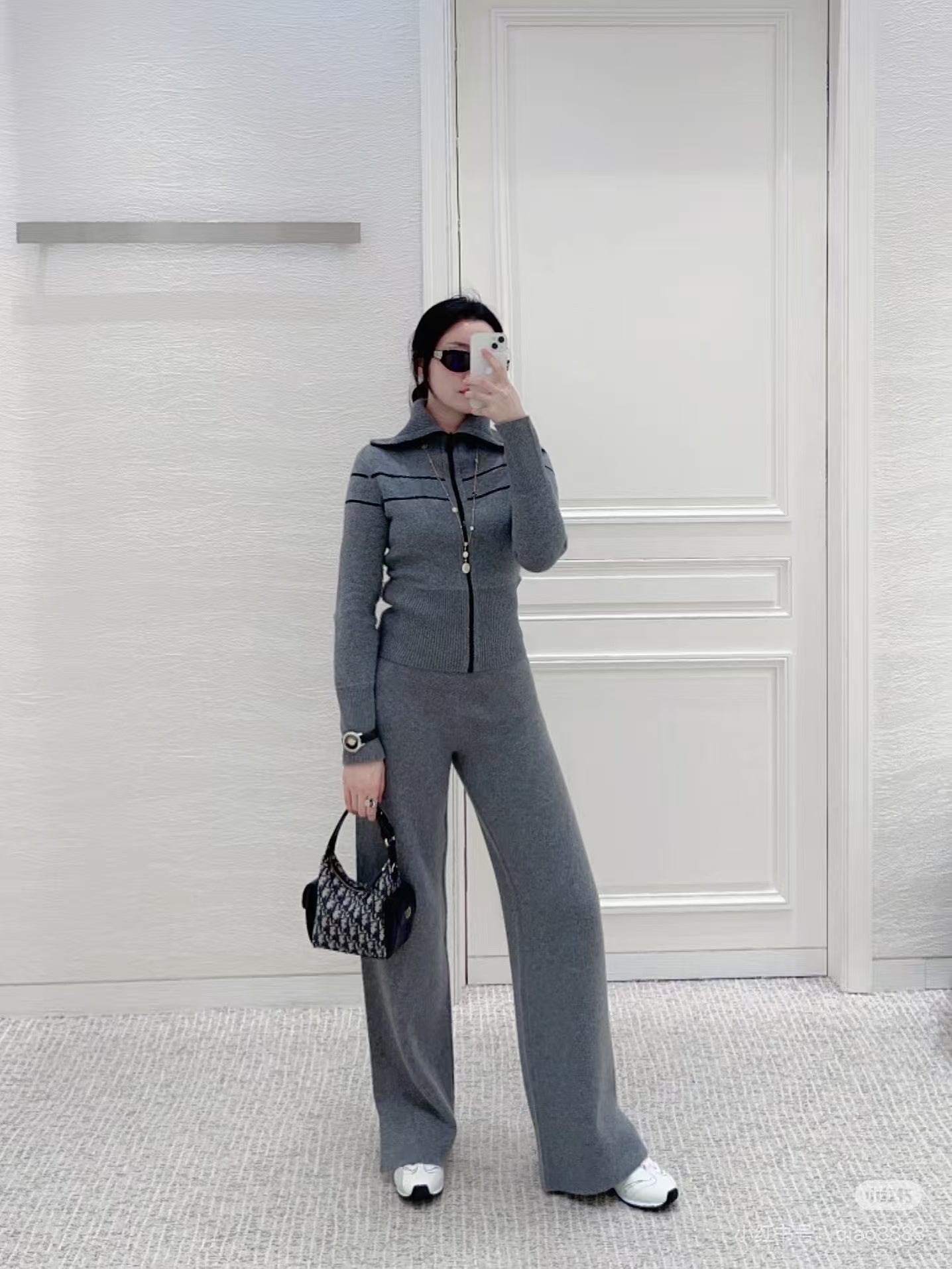 25FW NEW Double-faced cashmere pants