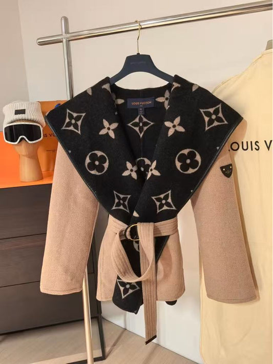 New hooded midi coat