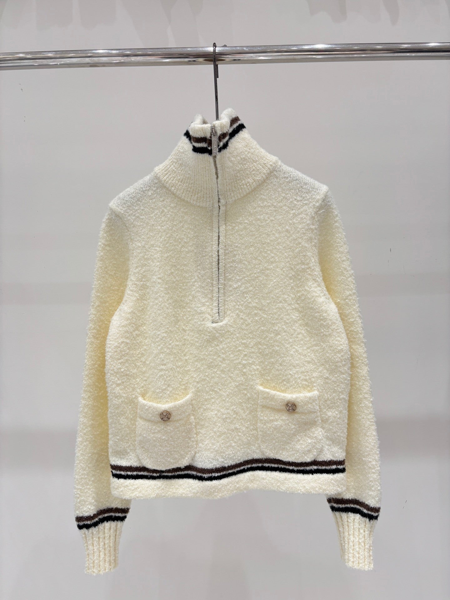 25 Early Autumn Half-Neck Knitted Long Sleeve