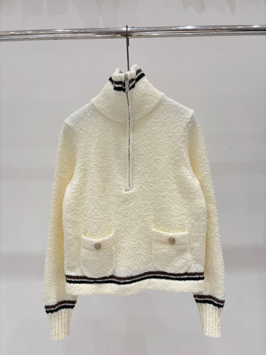 25 Early Autumn Half-Neck Knitted Long Sleeve