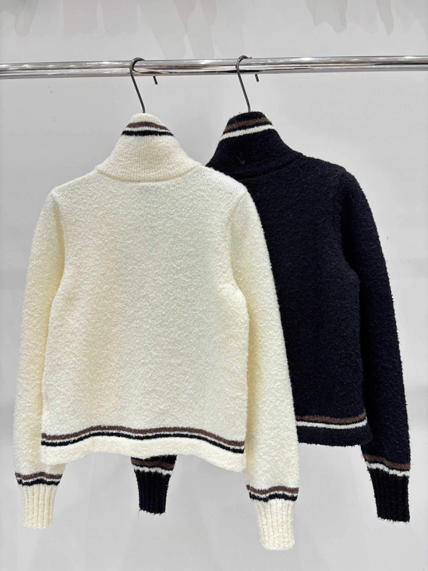 25 Early Autumn Half-Neck Knitted Long Sleeve
