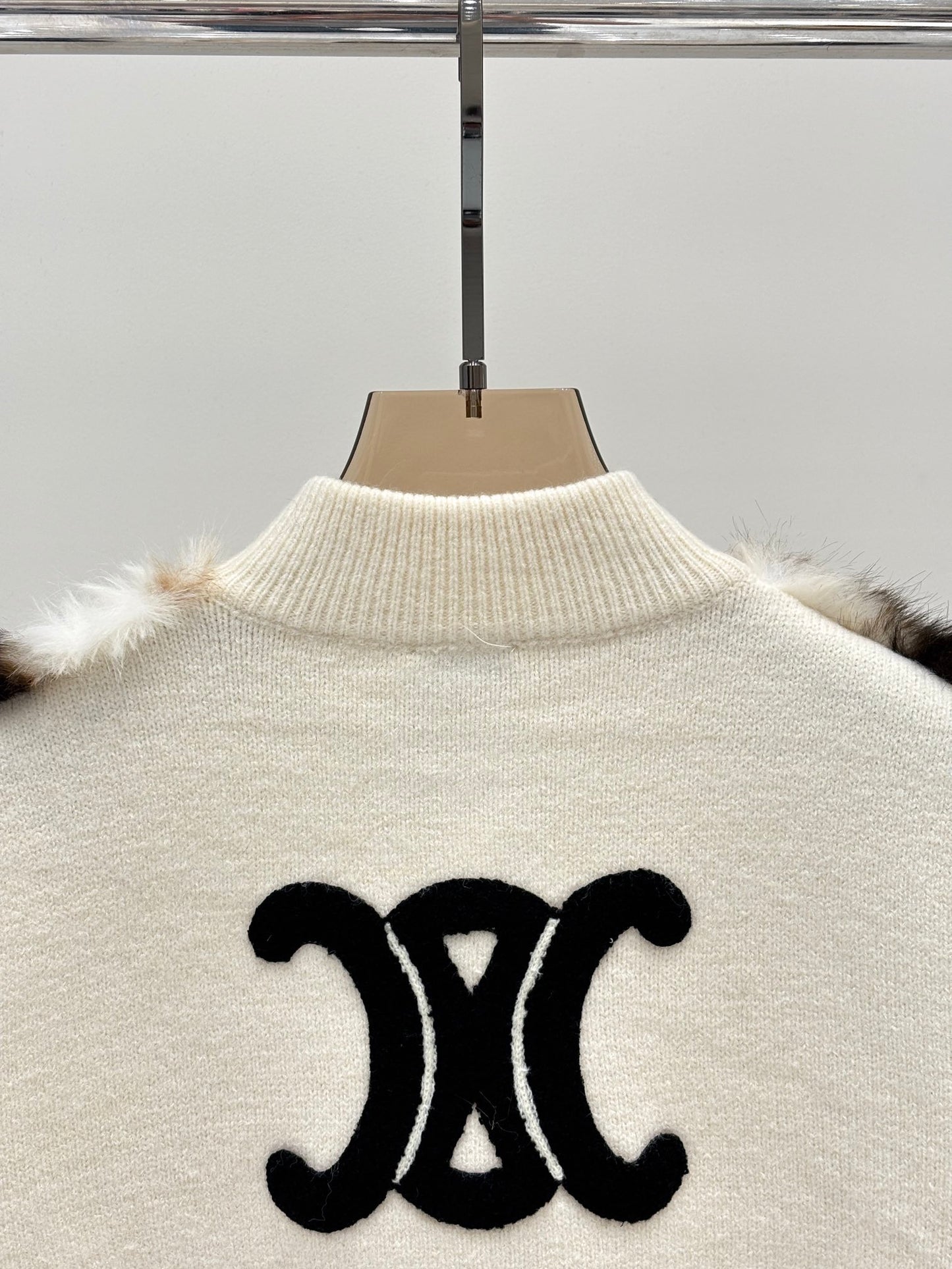 ❤️‍🔥Limited edition❤️‍🔥25FW new stand collar fox fur knitted cardigan