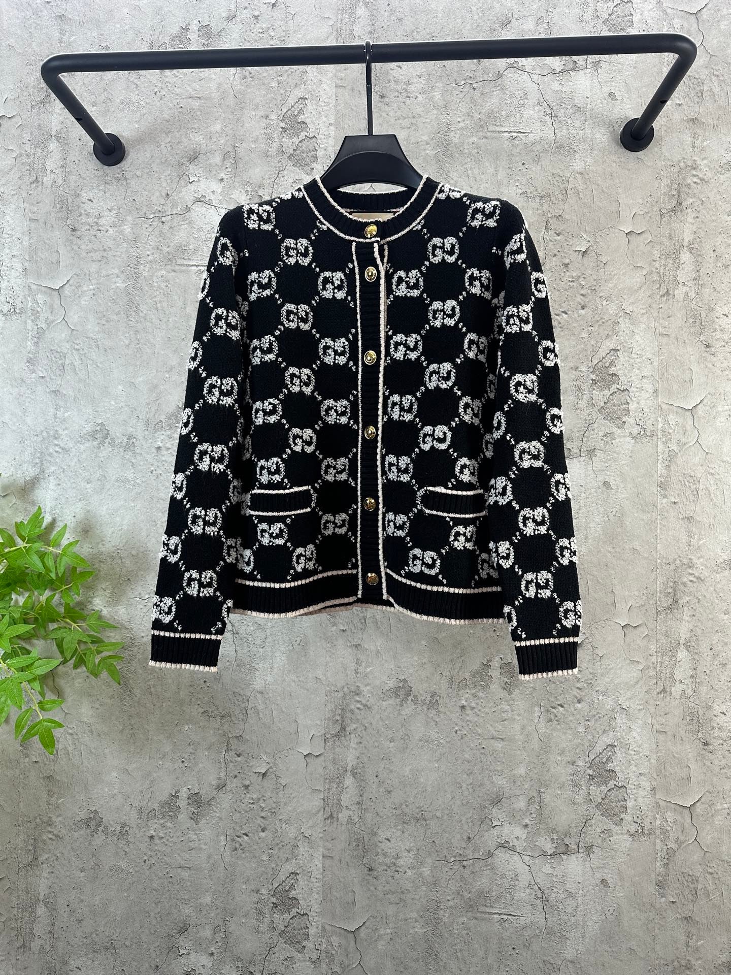 🔥HOT🔥25FW new logo jacquard cardigan