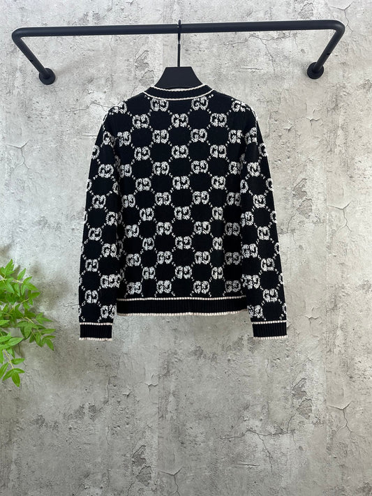 🔥HOT🔥25FW new logo jacquard cardigan