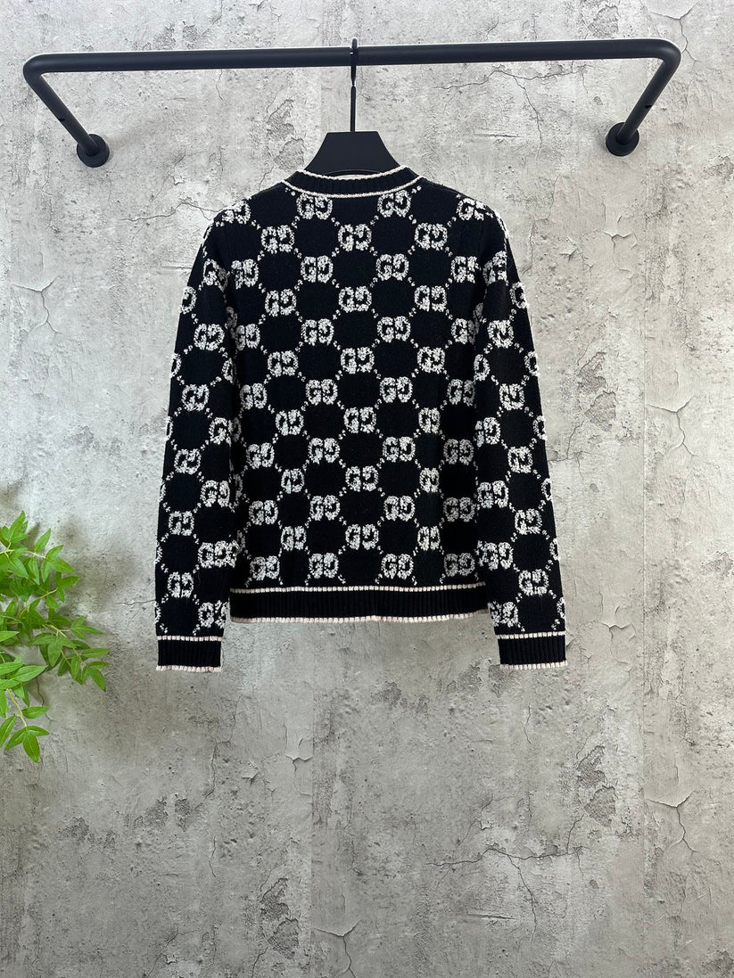 🔥🔥🔥25FW new logo jacquard cardigan – SPRBLOSSOM